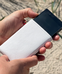 light phone 3 case, synthetic leather , white