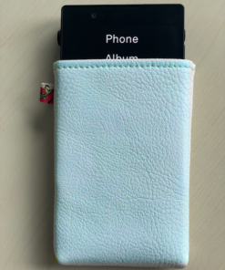 Light Phone 3 case white synthetic leather Rf shield wallet
