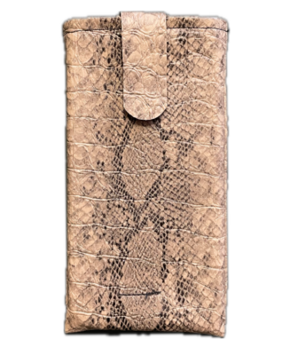 pouch for large sized smart phone models, faux leather