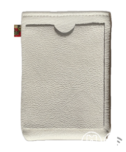 MELWERK Light Phone pouch, Leather white Wallet RF shield