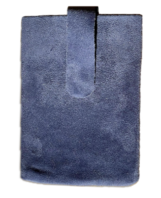 Light Phone 3 pouch, faux suede blue