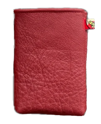 Light Phone 3 case genuine leather red